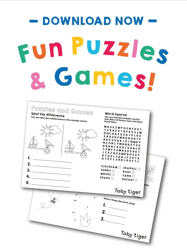 Free Kids Activities - Toby Tiger