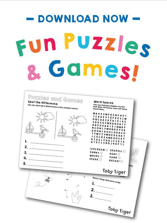 Free Kids Activities - Toby Tiger