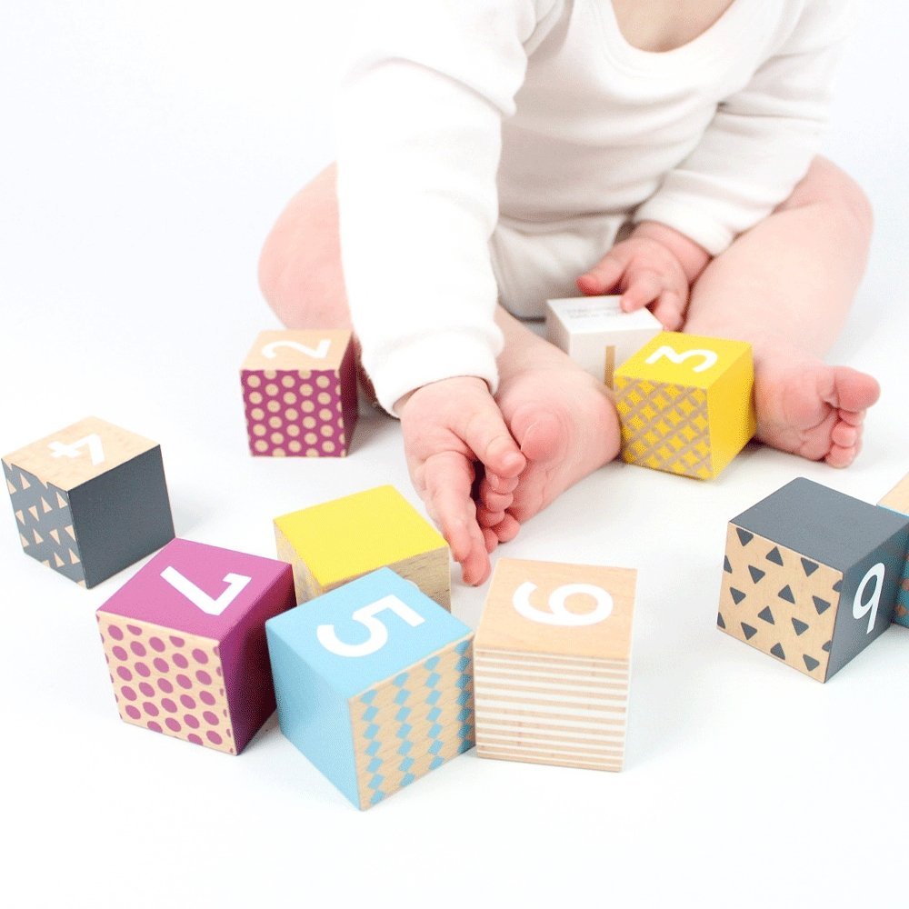 Wooden Number Blocks - FSC 100% - Toby Tiger UK Retail