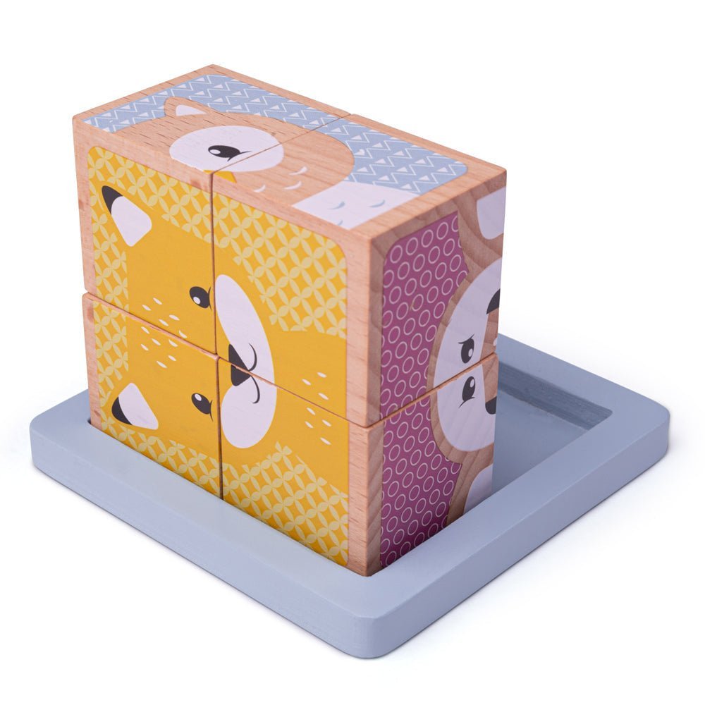 Woodland Cube Puzzle - FSC 100% - Toby Tiger UK Retail