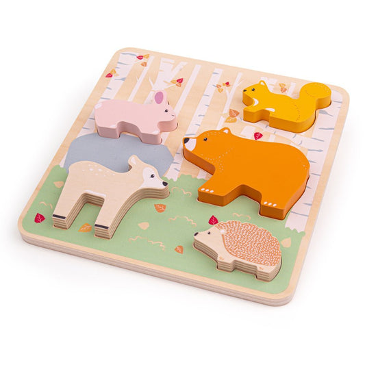 Woodland Chunky Puzzle - FSC 100% - Toby Tiger UK Retail