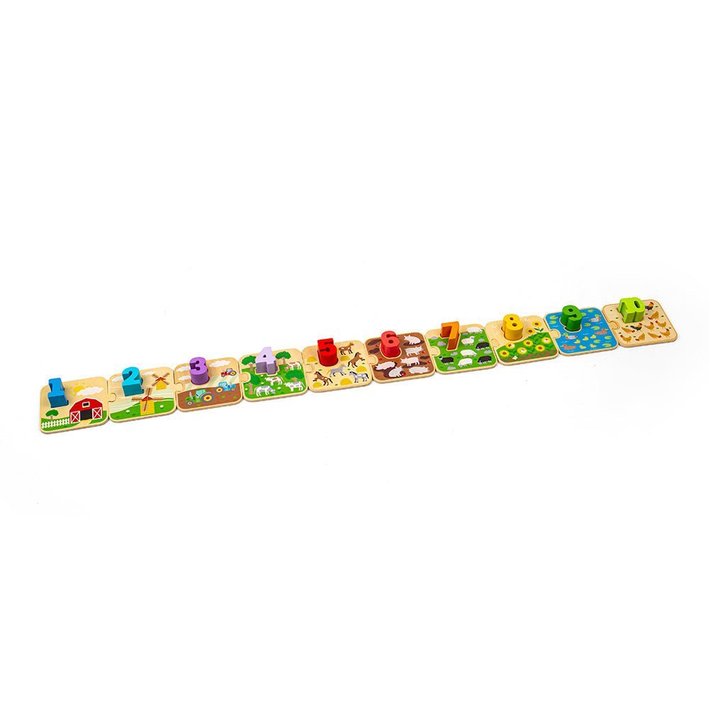 1 - 10 Tile Puzzle - Toby Tiger UK Retail