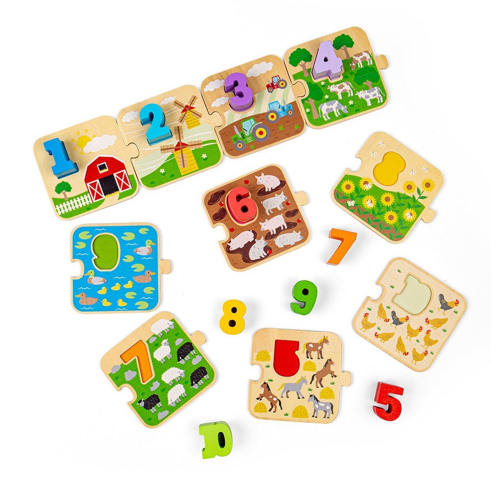 1 - 10 Tile Puzzle - Toby Tiger UK Retail