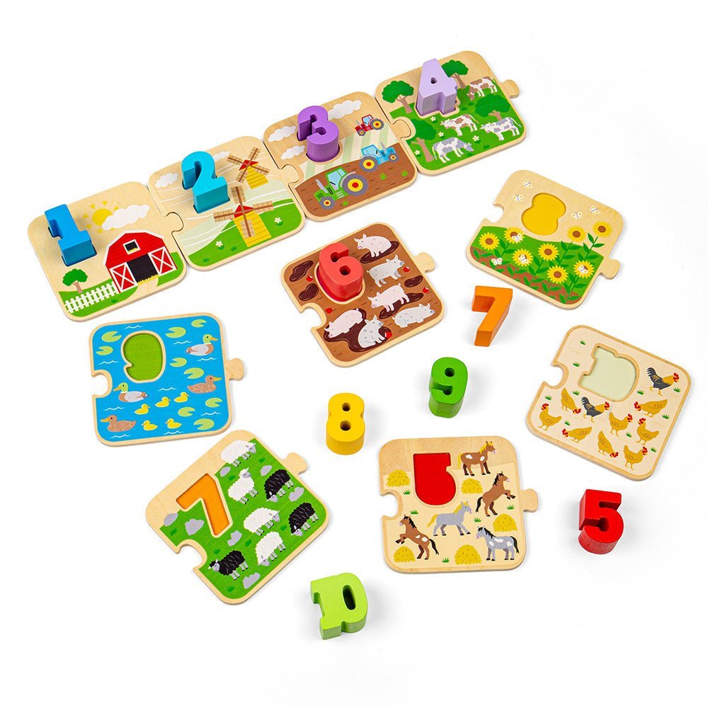 1 - 10 Tile Puzzle - Toby Tiger UK Retail