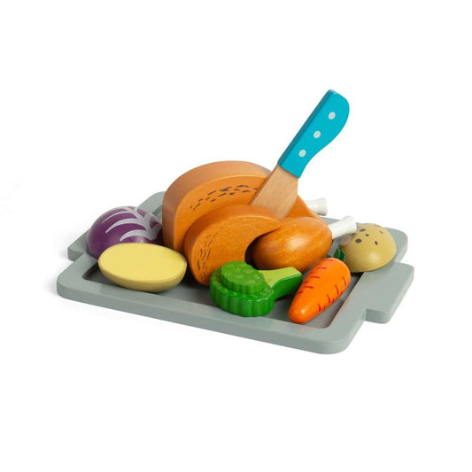 Roast Dinner Wooden Toy Set - Toby Tiger