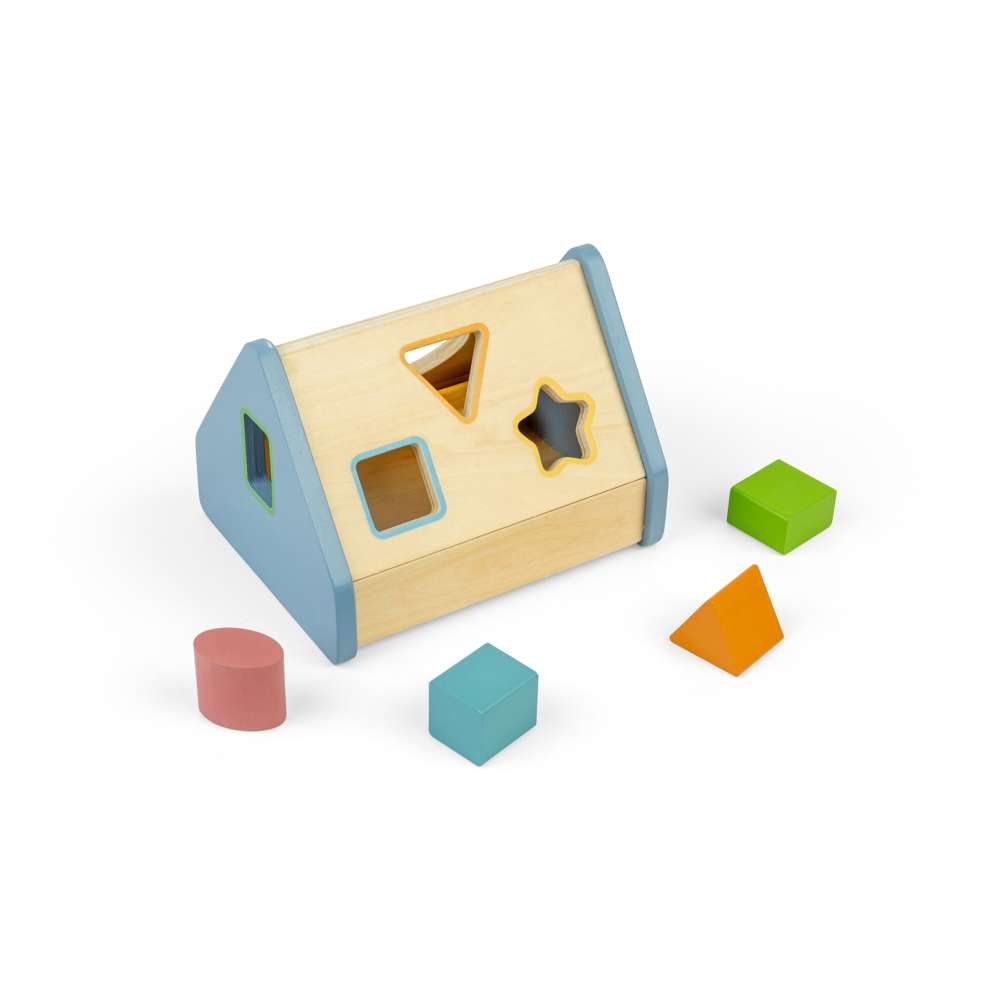 Shape Sorter House - Wooden Toy - Toby Tiger