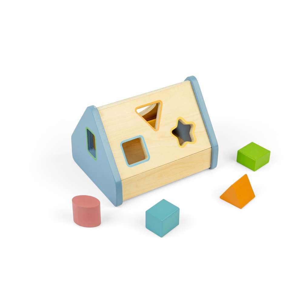 Shape Sorter House - Wooden Toy - Toby Tiger