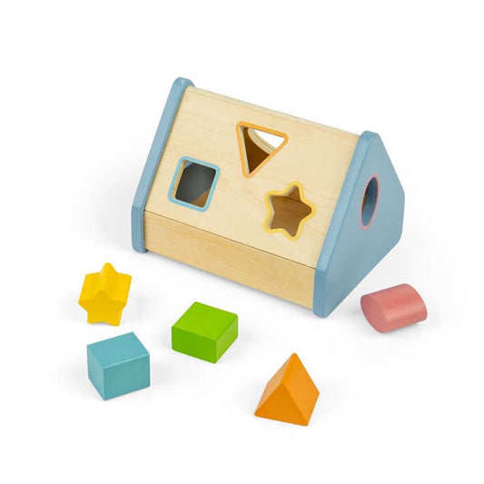 Shape Sorter House - Wooden Toy - Toby Tiger