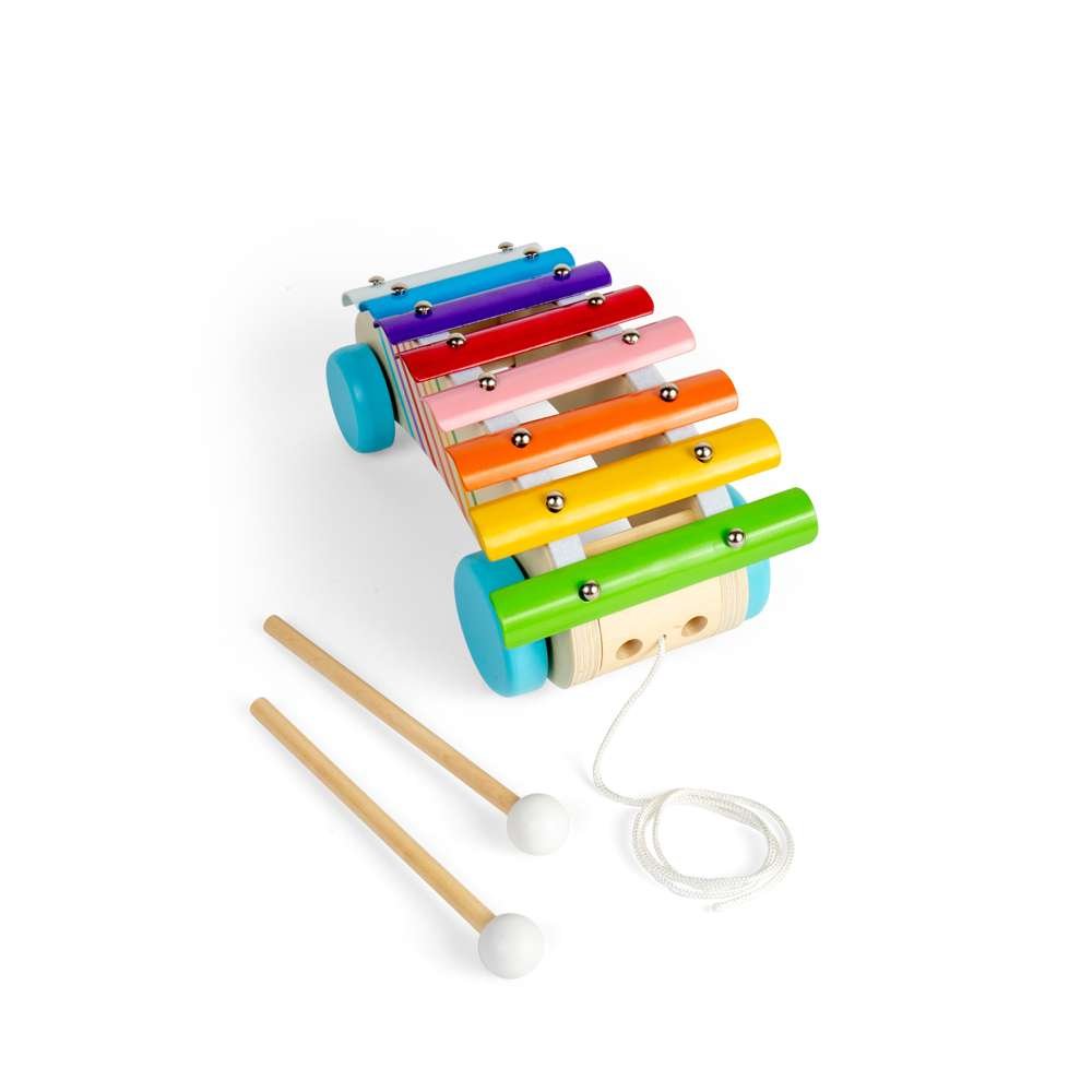 Pull Along Xylophone - Wooden Toy - Toby Tiger