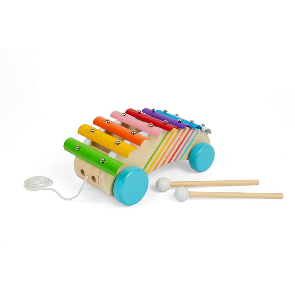 Pull Along Xylophone - Wooden Toy - Toby Tiger