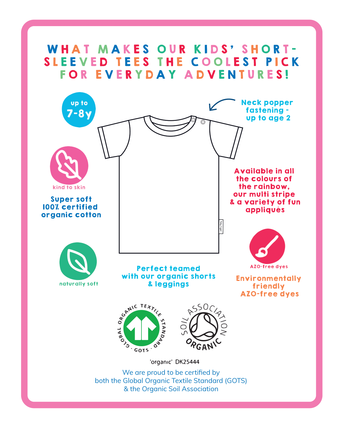 Organic Fruit Flower Print T-Shirt