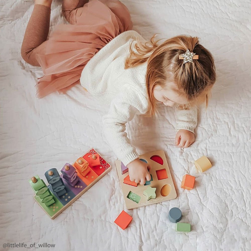 First Flower Stacker - Wooden Toy - Toby Tiger