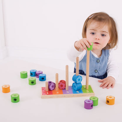 First Flower Stacker - Wooden Toy - Toby Tiger