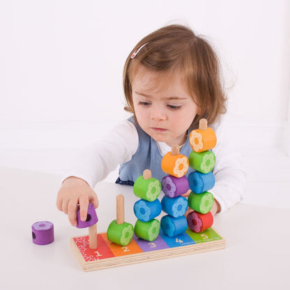 First Flower Stacker - Wooden Toy - Toby Tiger