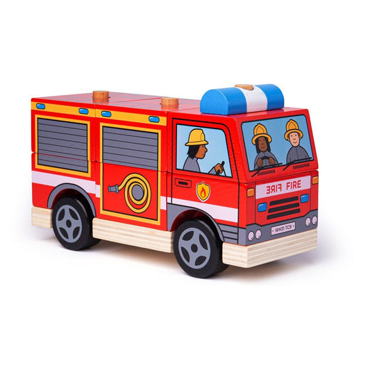 Stacking Fire Engine Toy - Toby Tiger UK Retail