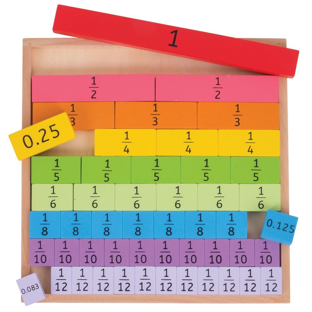 Wooden Fractions Tray - Toby Tiger UK Retail