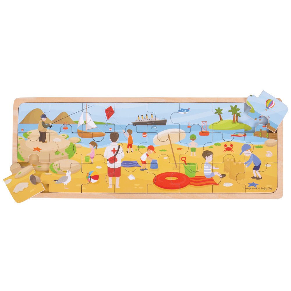 At the Seaside Puzzle - Wooden - Toby Tiger