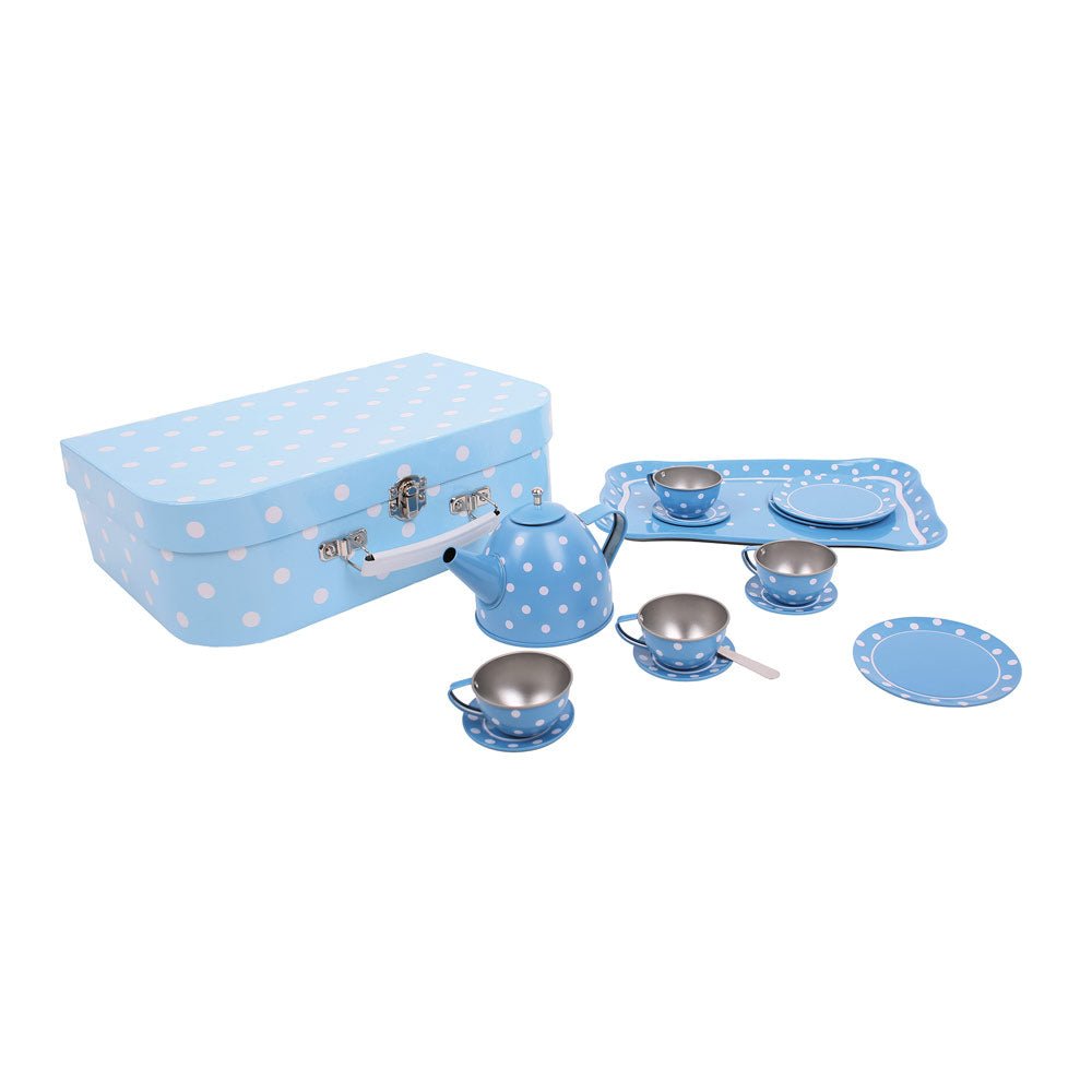 Blue Polka Dot Tea Set - Toby Tiger UK Retail