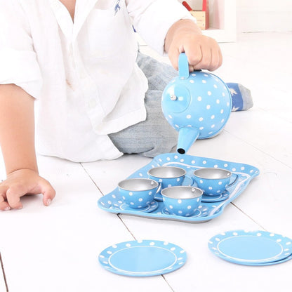 Blue Polka Dot Tea Set - Toby Tiger UK Retail