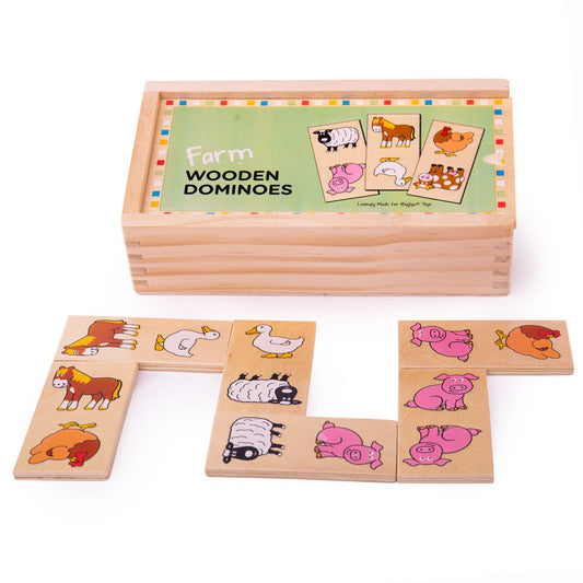 Farm Dominoes - Wooden Toy - Toby Tiger