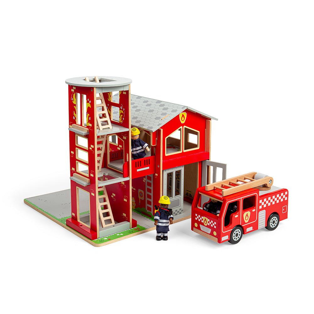 City Fire Station Bundle - Wooden Toy - Toby Tiger