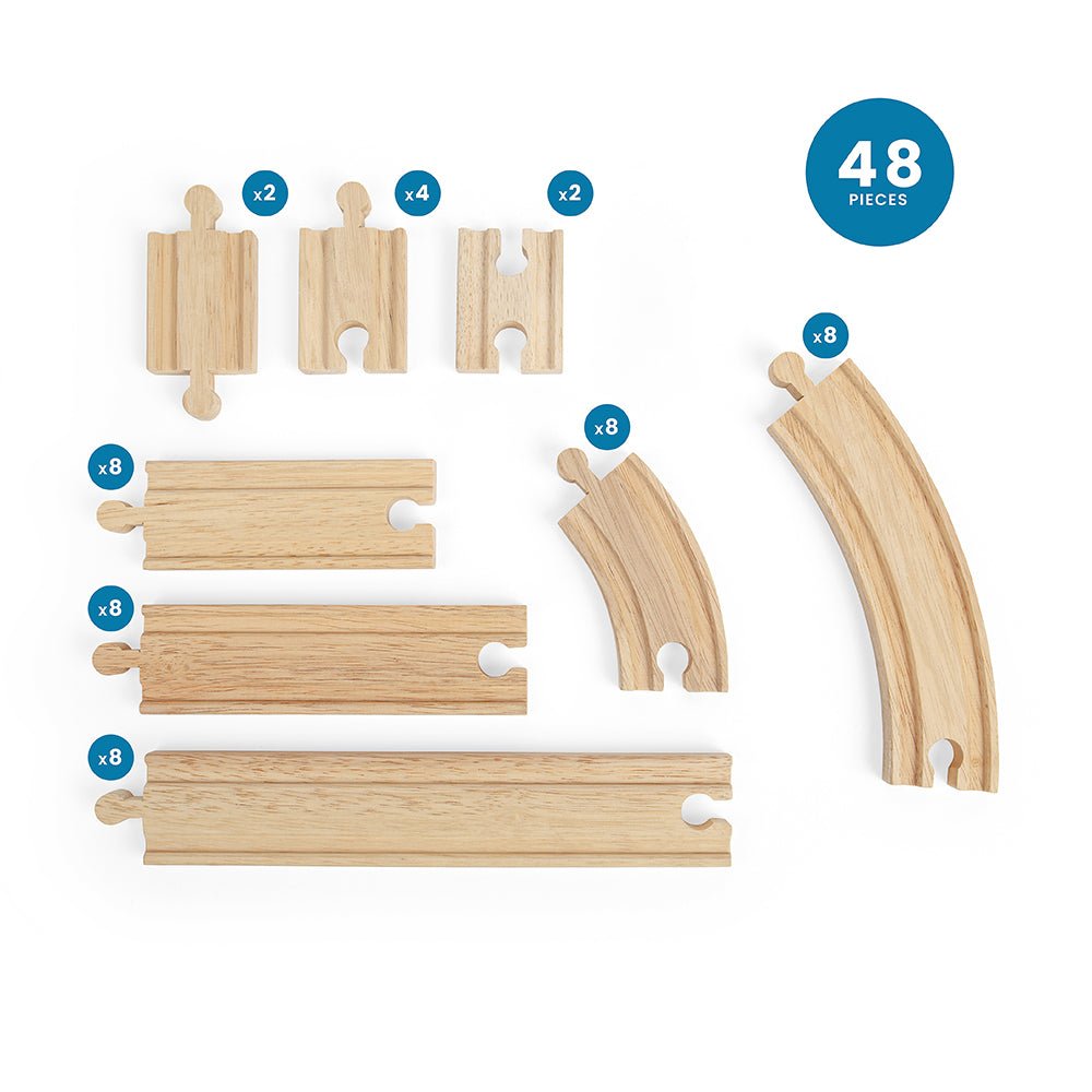 Curves and Straights Expansion Bundle (48 Pieces) - Toby Tiger