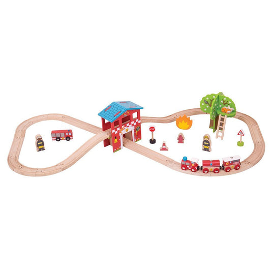 Fire Station Train Set - Toby Tiger UK Retail