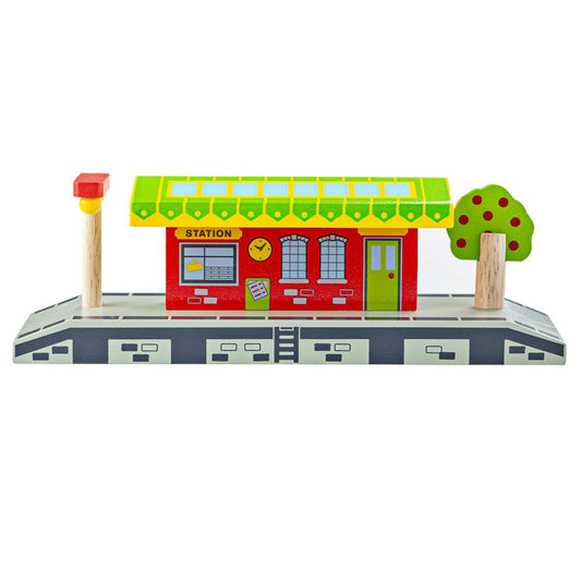 Village Train Station - Wooden Toy - Toby Tiger