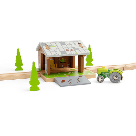 Barnyard - Train Tunnel Wooden Toy - Toby Tiger