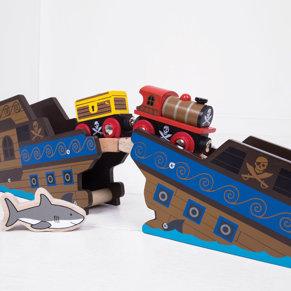 Pirate Train - Wooden Toy - Toby Tiger