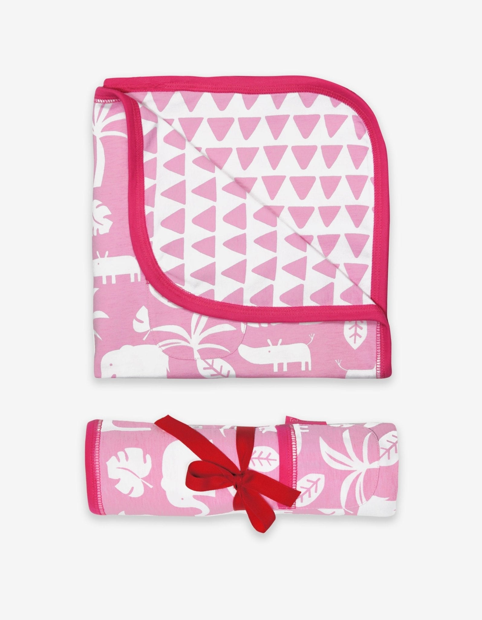 Organic Pink Jungle Blanket - Toby Tiger UK Retail