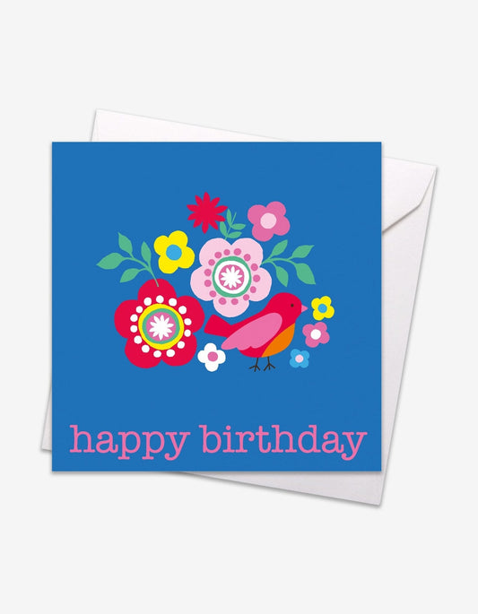 Multi Bird Birthday Card - Toby Tiger UK Retail