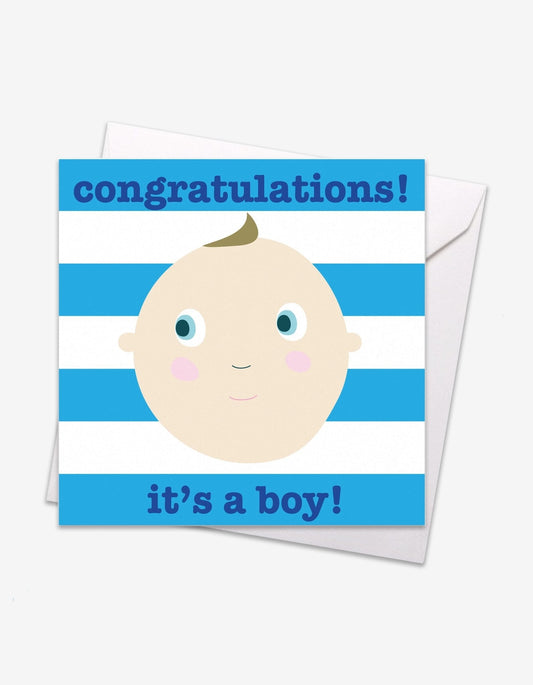 It's a Boy Baby Card - Toby Tiger UK Retail