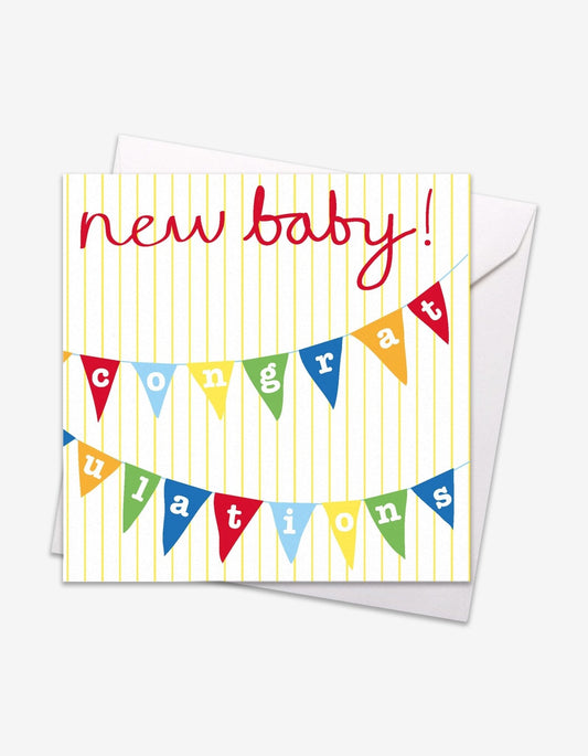 New Baby Bunting Card - Toby Tiger UK Retail