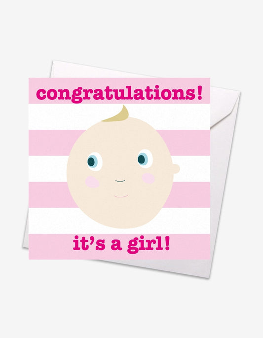 It’s a Girl Baby Card - Toby Tiger UK Retail