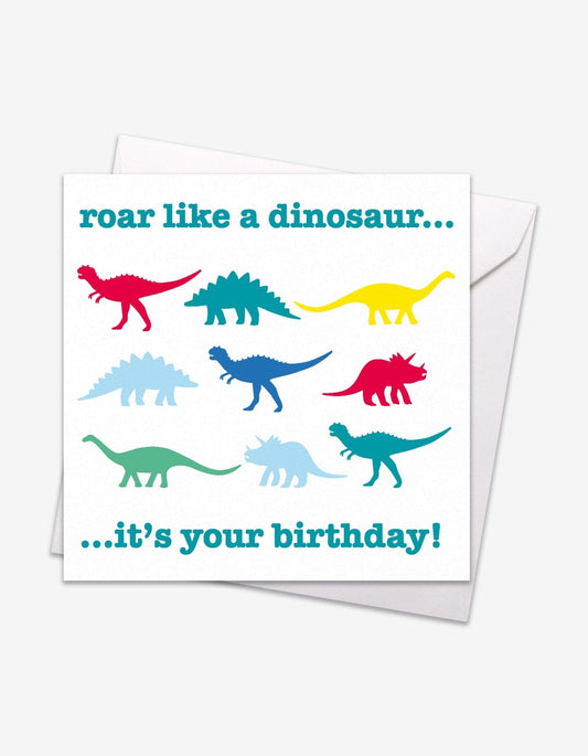 Multi Dino Birthday Card - Toby Tiger UK Retail