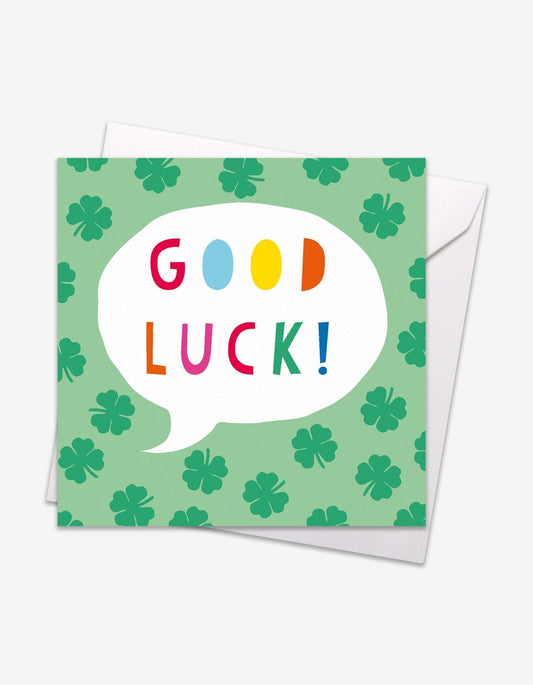 Good Luck Speech Bubble Card - Toby Tiger UK Retail