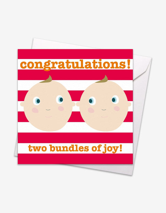 Two Bundles of Joy Baby Card - Toby Tiger UK Retail