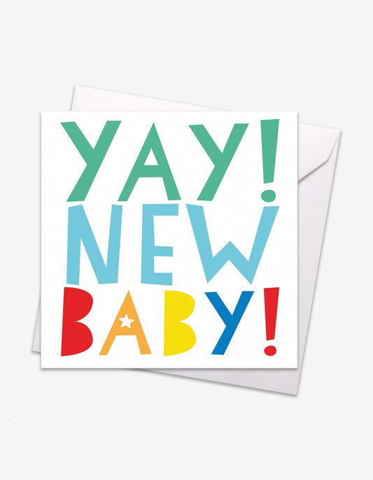 Yay New Baby Card - Toby Tiger UK Retail