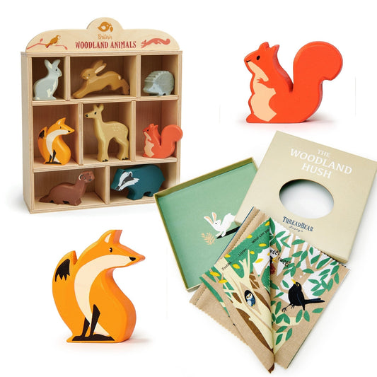 Woodland Animal Shelf & Woodland Book Bundle - Toby Tiger UK Retail