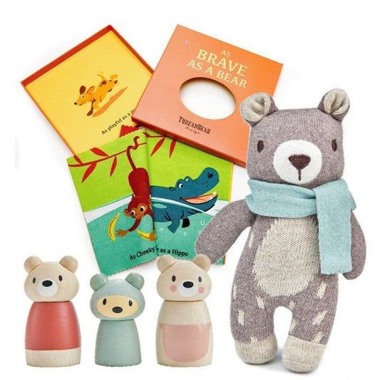 Brave as a Bear Toy & Book Bundle - Toby Tiger UK Retail