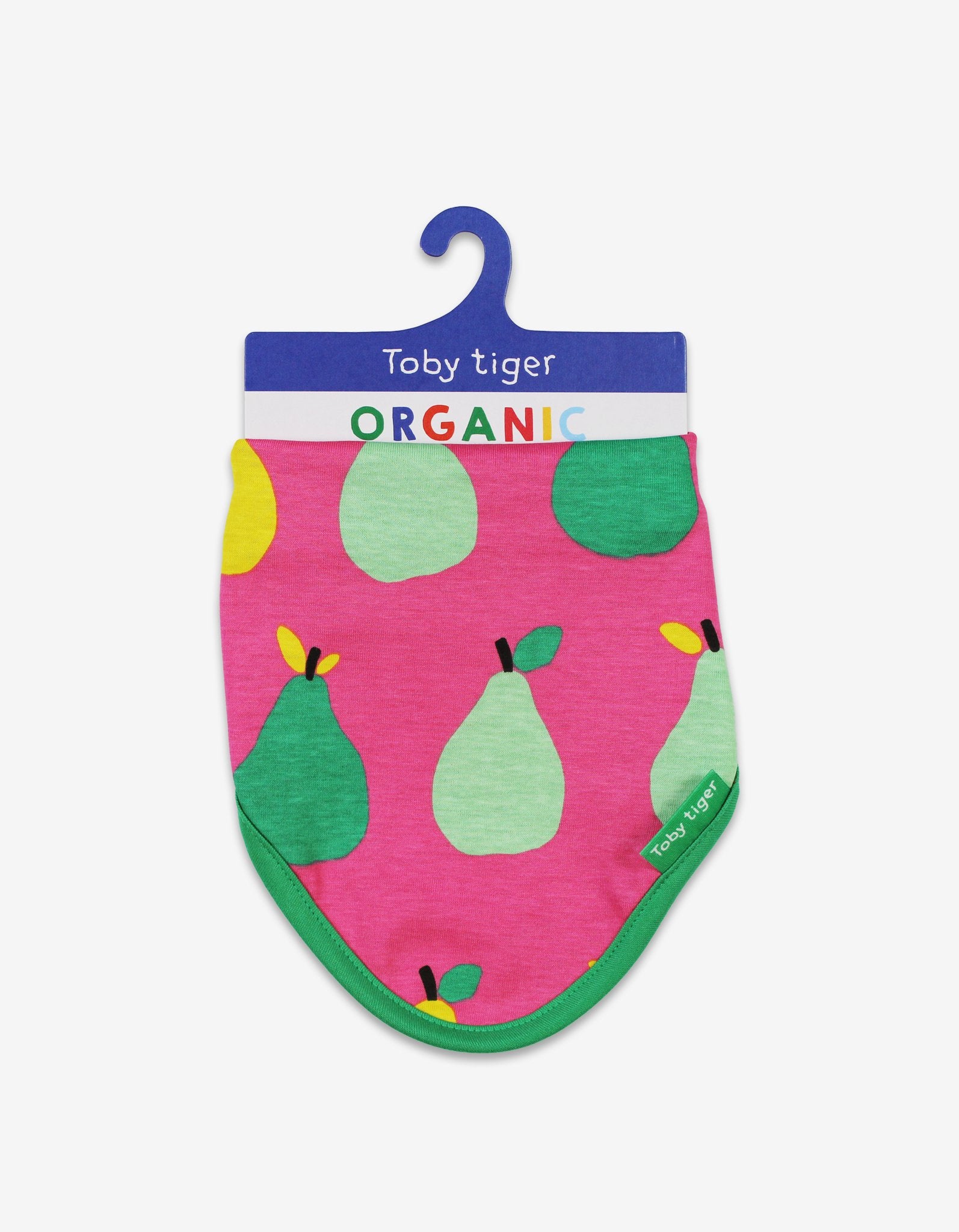 Organic Pear Print Dribble Bib - Toby Tiger UK Retail