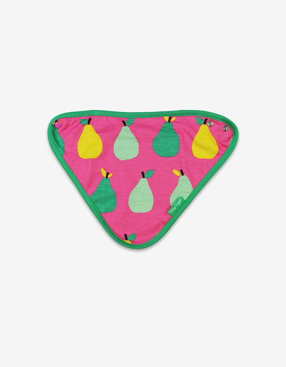 Organic Pear Print Dribble Bib - Toby Tiger UK Retail