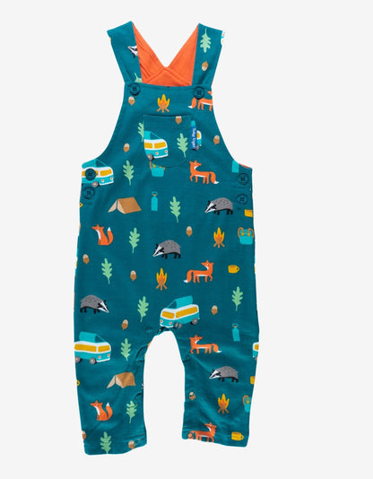 Organic Campervan Print Dungarees - Toby Tiger UK Retail