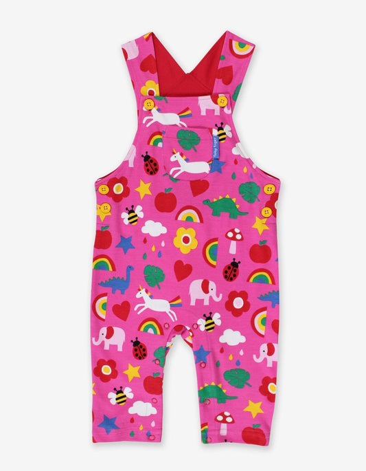 Organic Magical Mix - Up Print Dungarees - Toby Tiger UK Retail