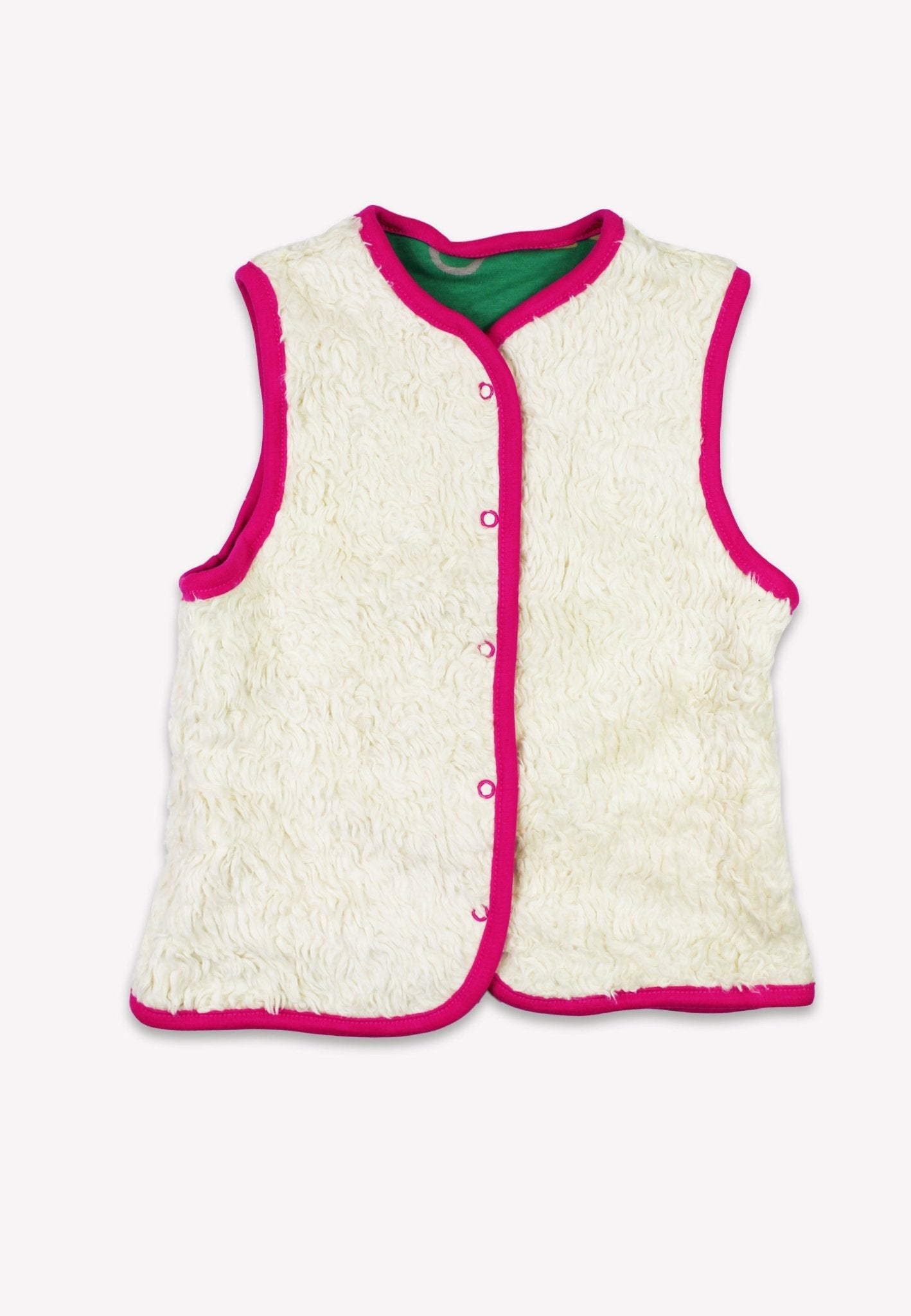 Organic Kitten Print Reversible Gilet - Toby Tiger