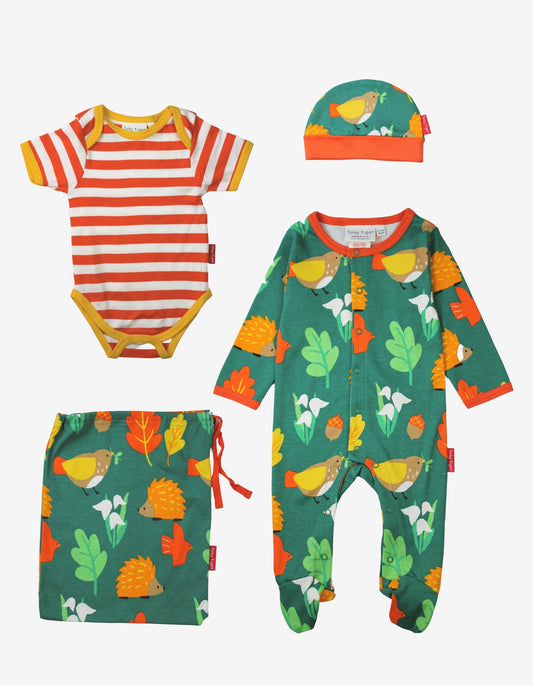 Organic Autumn Print Baby Gift Set - Toby Tiger UK Retail