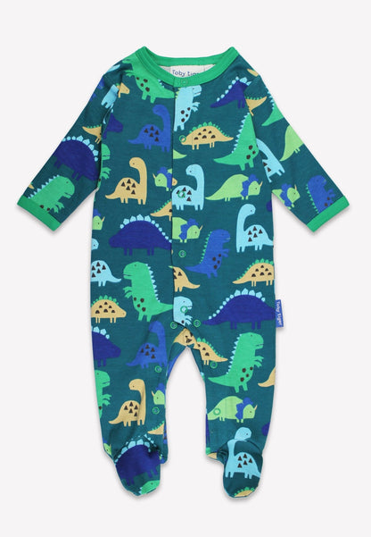 Organic Tonal Dinosaur Print Baby Gift Set - Toby Tiger