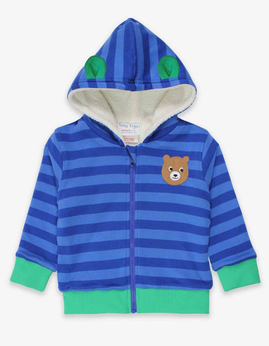 Organic Camping Bear Applique Hoodie - Toby Tiger UK Retail