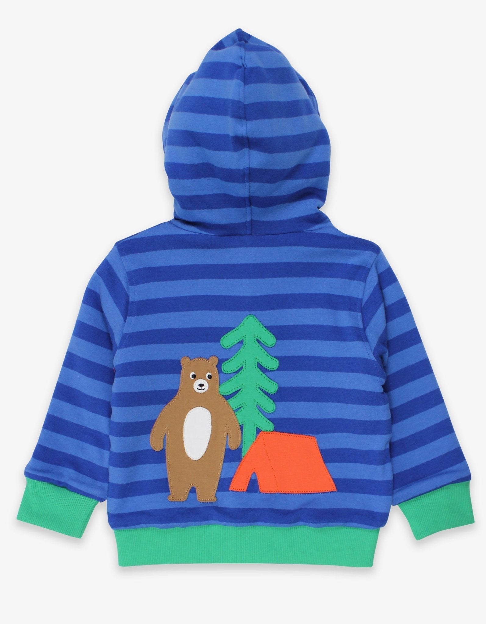 Organic Camping Bear Applique Hoodie - Toby Tiger UK Retail